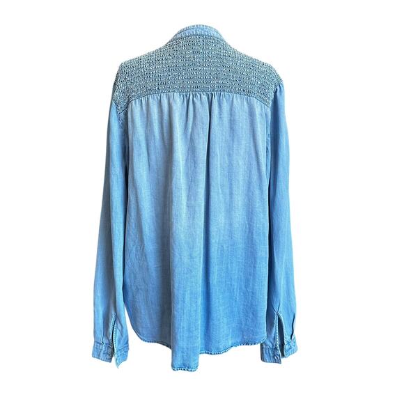 Cloth & Stone Blue Anthropologie Long Sleeve Shirt Women's Size Large | 37-15 - Picture 2 of 7